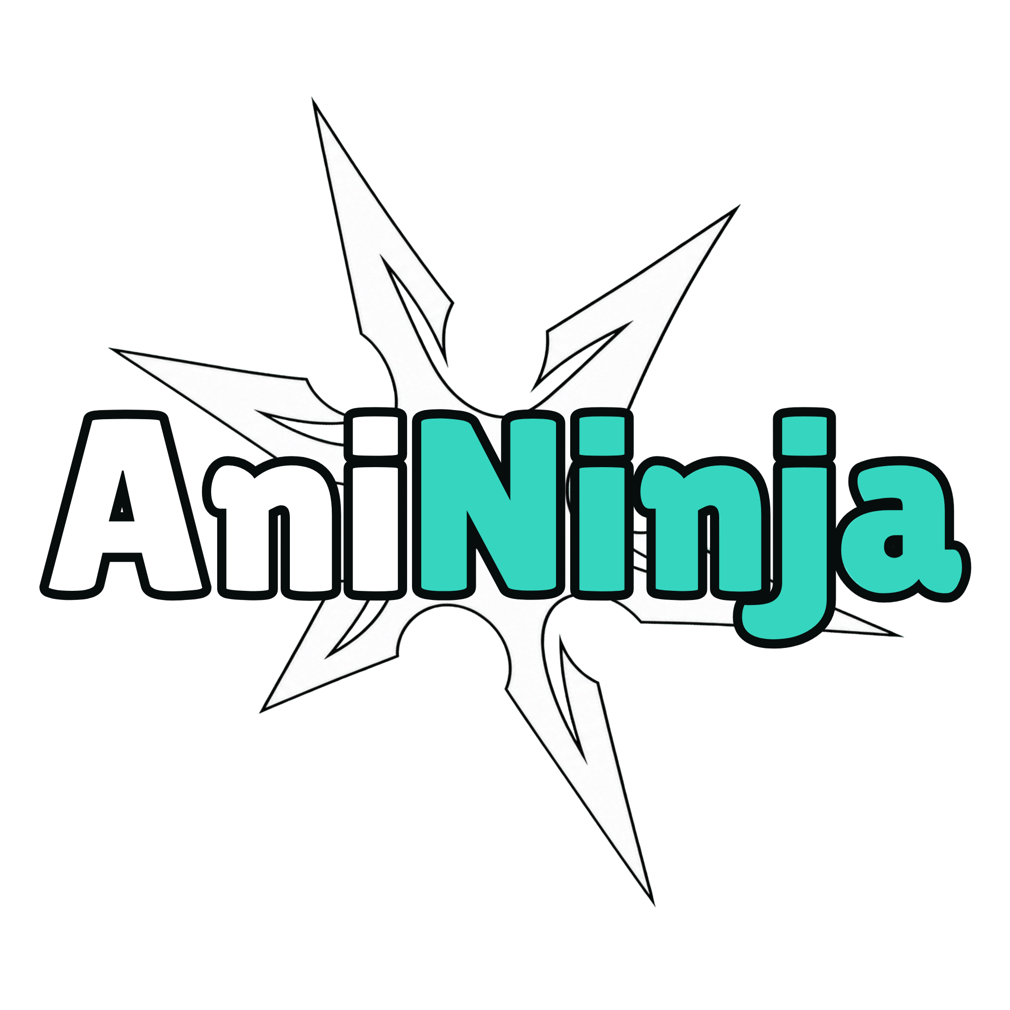 AniNinja — wordmark over shuriken